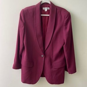 CHAUS Vintage Polyester Plum Blazer